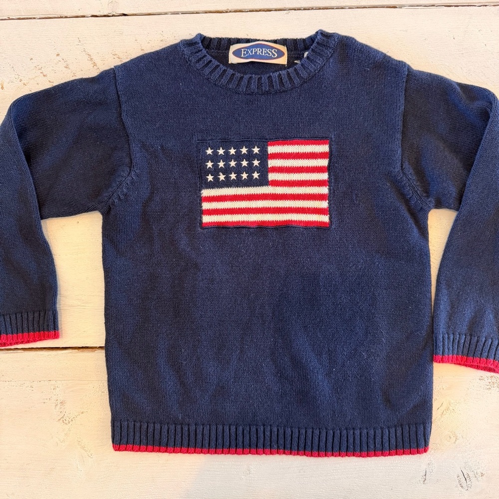 Kid’s American Flag Sweater